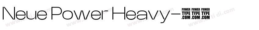 Neue Power Heavy字体转换